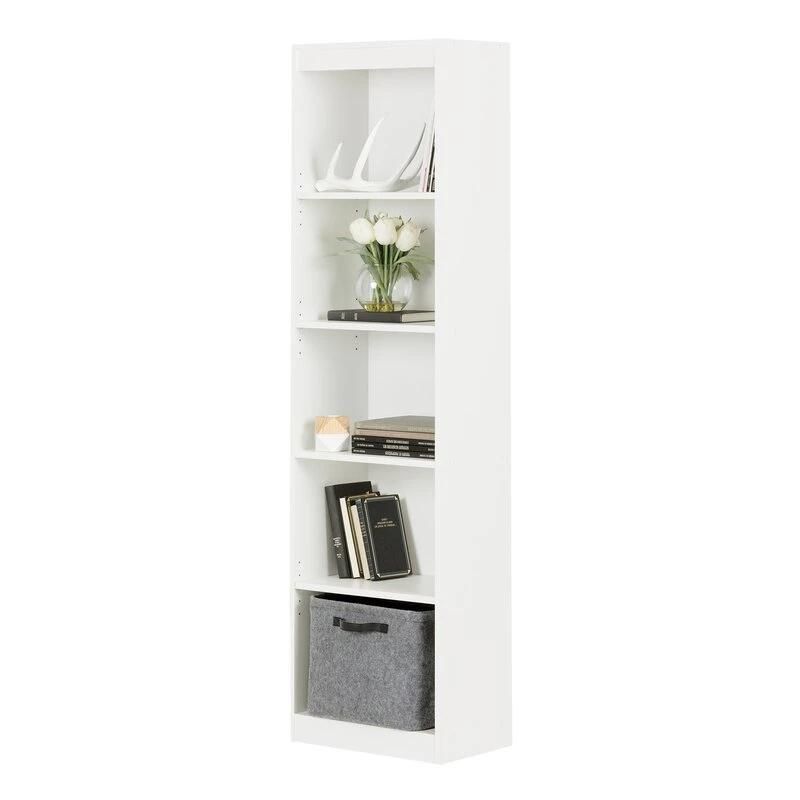 Modern White Bookcase Book Rack Bookshelves for Home Office