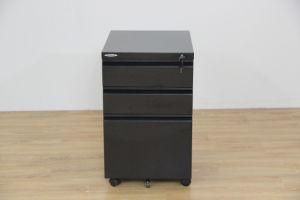 3- Drawers Steel Mobile Filing Cabinet with Lock
