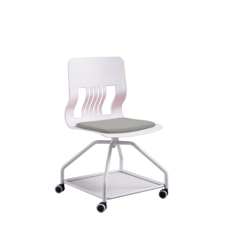 Manufacturers Supply 2021 New Design Home Office Furniture Rotatable School Office Conference Training Chair with Writing Table Office Chair