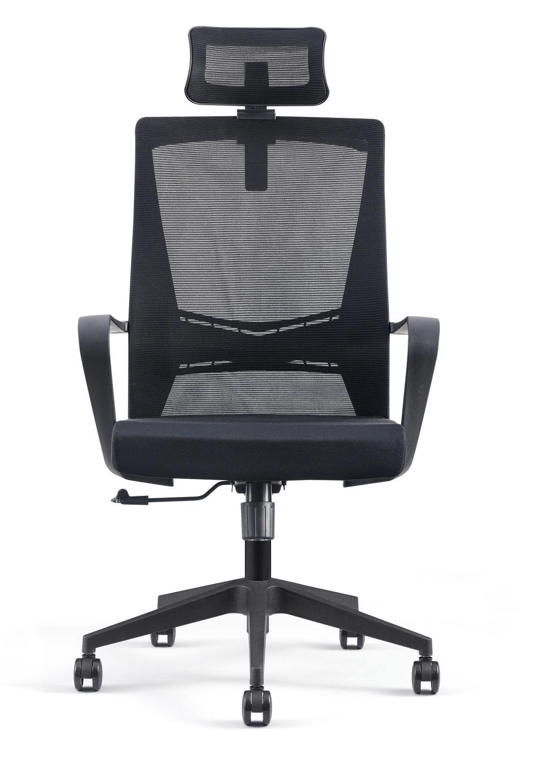 Breathable Mesh Fabric Office Chair with Hangers Flexible Pillow Chair