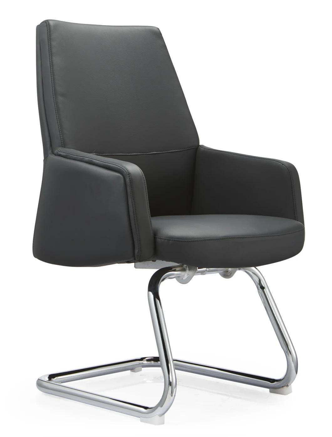 High Quality Wear-Resistance Genuine Leather Office Chairs Armrest Chairs