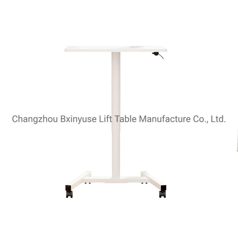 Mobile Laptop Desk China Factory Pneumatic Standing Table Computer Desk