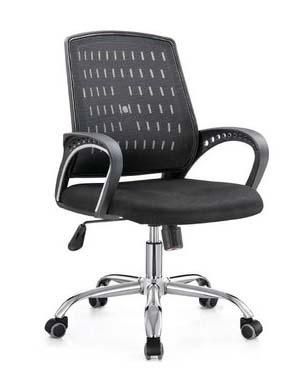 Brief Style Fabric Swivel Rotary Computer Manager Staff Home Office Chair with Armrest