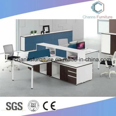 Modern Wooden Workstation Computer Table Cubicle with Cabinet
