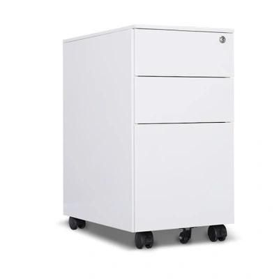 Factory 3 Drawer Steel Mobile Pedestal Filing Storage Cabinet