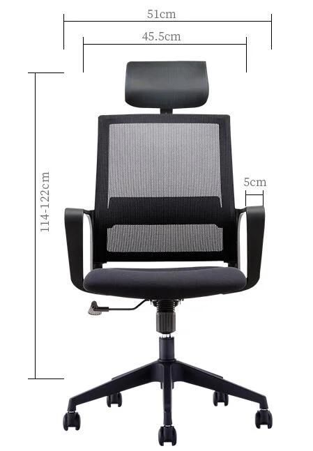 Black Mesh Office Chair with Wheels