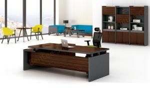 L Shape Modern Simple Office Wood Furniture Excutive Office Desk (BL-AYD24A)