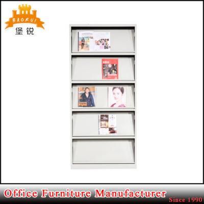 Jas-067 School Equipment High Quality Metal Storage Magazine Rack / Book Rack