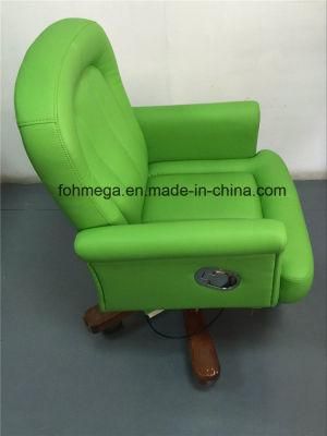 Modern Swivel Reception Hotel Chair in Green (FOH-BOCG)