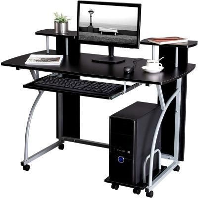 Simple Removable Home Office Computer Desk with Keyboard 0304
