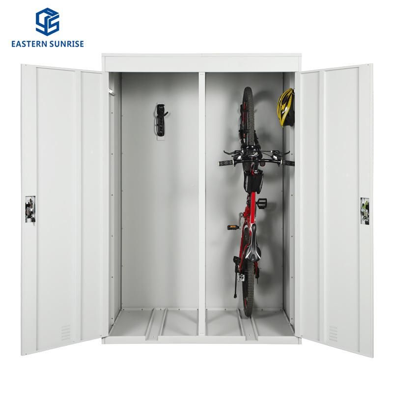 Metal Storage Shed Over Bike Storage Locker Boxes Cabinet