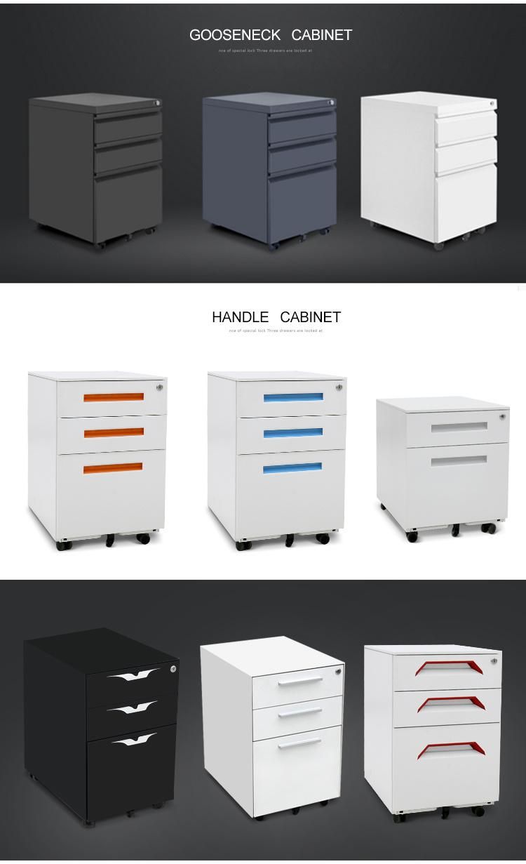 Steel Mobile Filing Cabinet, Pedestal Cabinet, Computer Cabinet