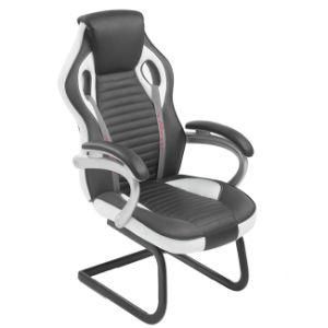Ergonomical Computer Gaming Racing Chair Furniture with Footrest Grey Color