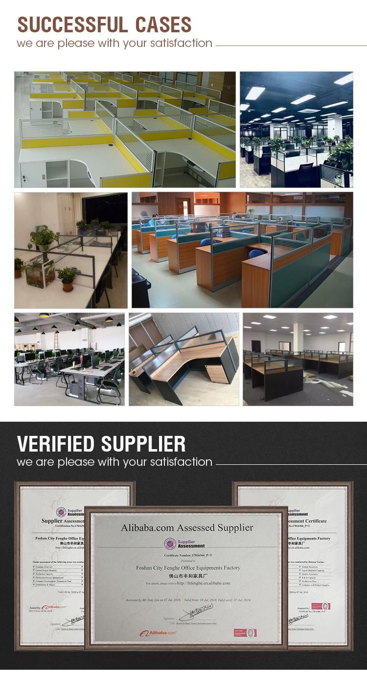 3 Seater Factory Direct Sale Office Furniture Table Desk China Partiton Cubicle Call Center Workstation
