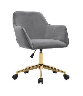 Office Chair with Chrome Golden Dining Chair
