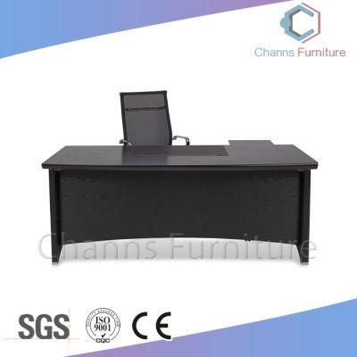 Modern Furniture Black L Shape Office Desk Manager Table (CAS-MD1814)