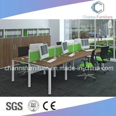 Contemporary Computer Table Furniture Six Persons Office Workstation