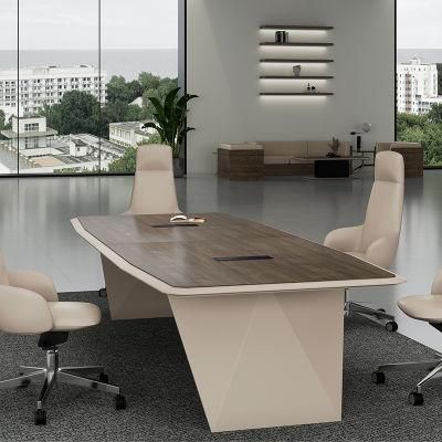 Foshan Luxury Office Furniture Meeting Desk Melamime Conference Table