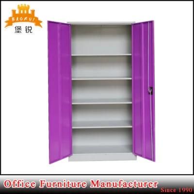 China Supplier Colorful 2 Door Cheap Metal Storage Cabinet / Steel Cupboard Jas-008