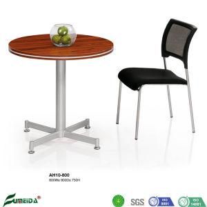Luxury Hotel MDF Furniture Dining Table Metal Leg Dining Desk in Round Shape Coffee Table