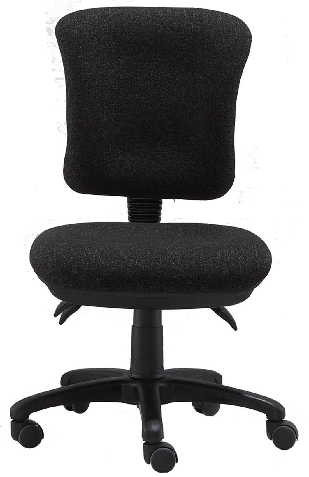 3 Lever Light Duty Mechanism Without Headrest Without Armrest Nylon Base Fabric Seat and Back Office Chair
