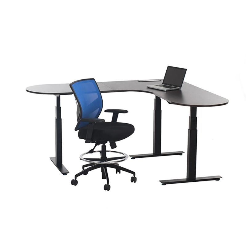 Office Furniture Executive Motorized Height Adjustable L-Shaped Office Desk