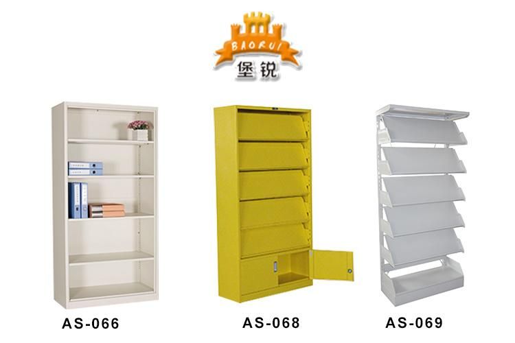 Top Quality Steel Magazine Mobile Shelf