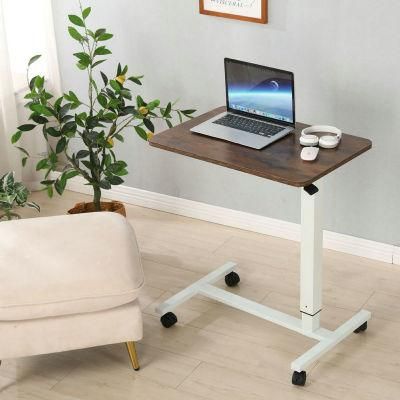 Elites One Leg Pneumatic Height Adjustable Mobile Gas Laptop Computer Desk Table