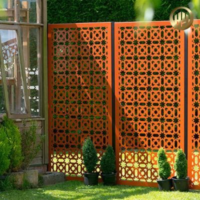 Customized Corten Steel Rusty Garden Decorative Screen