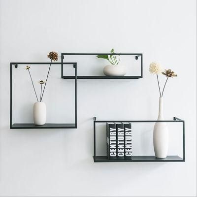 Nordic Modern Minimalist Wrought Iron Wall Shelf 0581