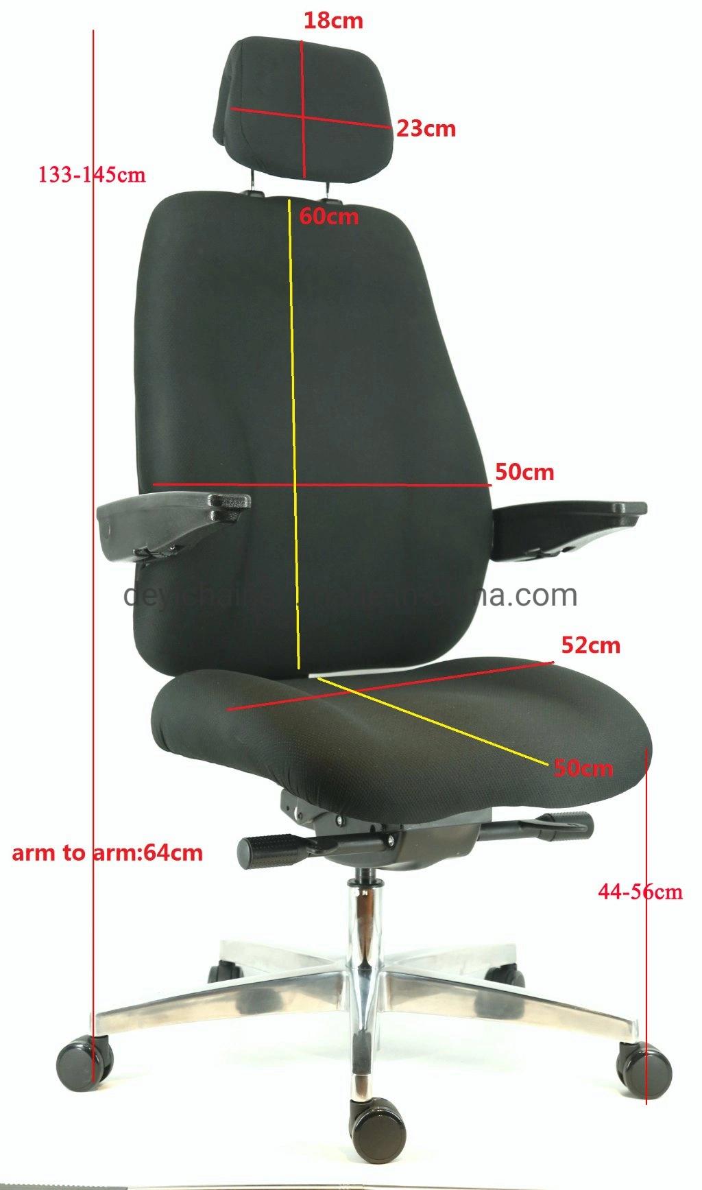 Black PU Leather Upholstery High Back Adjustable Arm Headretst Available Chrome Base Shock Proof Caster Executive Chair