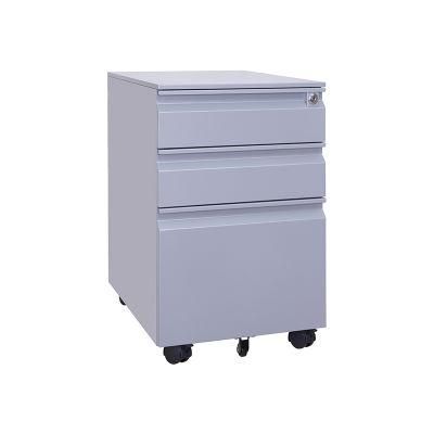 Steel 3 Drawer File Storage Office Furniture Cabinet Mobile Pedestal