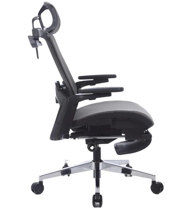 Mesh Modern Ergonomic Swivel Chair with Headrest and Back Coat Hanger