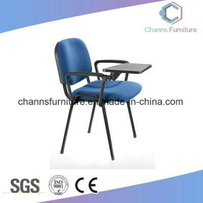 Traditinal Design Useful Armrest Blue Fabric Student Furniture Training Chair