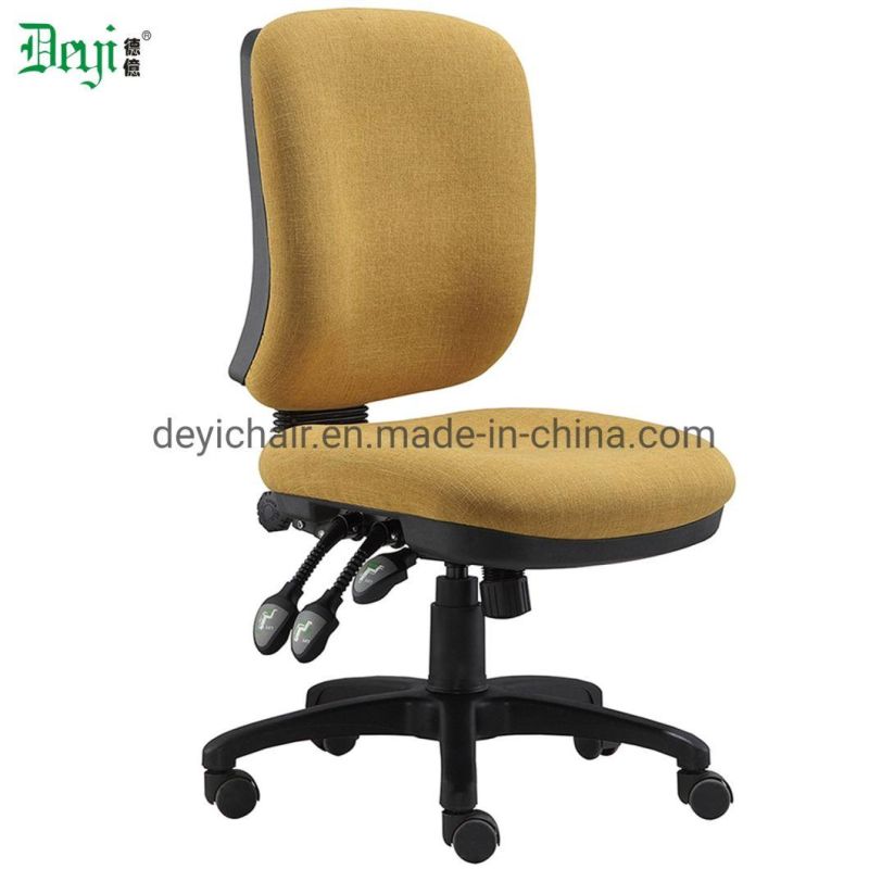 3 Lever Heavy Duty Mechanism Without Armrest Nylon Base Fabric Seat and Back MID Back Office Furniture Office Chair