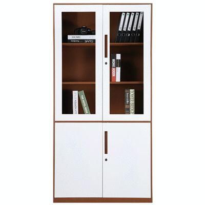 Knock Down Office Furniture Steel Filing Cabinet Documents Storage Specifications with Glass Door