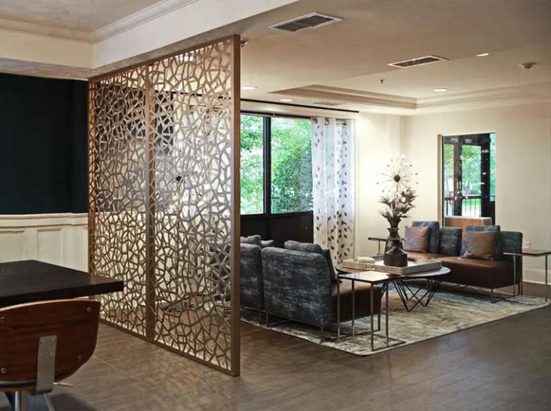 Lobby Feature Walls Design Decorative CNC Panels Privacy Partition Screens