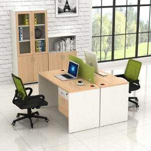 Cheap Factory Direct Modular Wooden Cubicle 2 Seat Face to Face Office Workstation