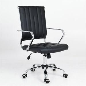 Popular Competitive Price Practical MID Back PU Leather Furniture Staff Office Chair for Sale