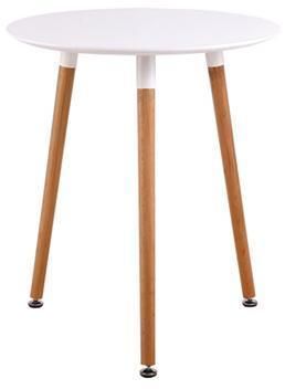 MDF Coffee Table Restaurant Dining Table and Wood Cross Legs Round Table