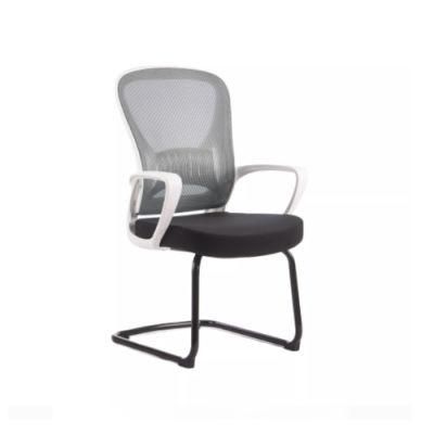 Ergonomic White Backrest Frame Comfortable Breathable Mesh Chair