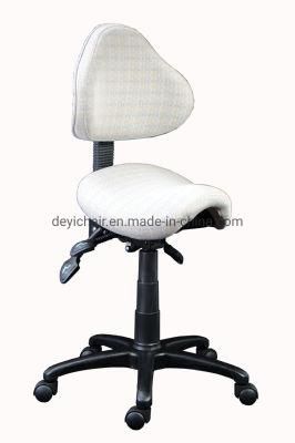Colorful Fabric Upholstery Back Seat Angle Adjustment up and Down Saddle Indulstrial Computer Office Chair