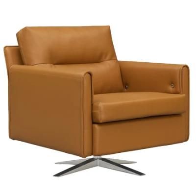 Modern Living Room Furniture Swivel Leather Single Sofa Chair Relax Recliner Sofa