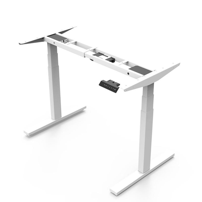 China Smart Office Furniture Manufacture Ergonomic Dual Motors Sit Stand Desk Frame Computer Lifting Table Home Office Electric Height Adjustable Standing Desk