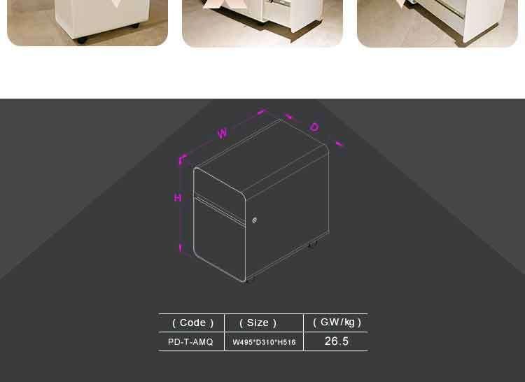 2 Drawer Vertical Steel File Cabinet Office Storage for Office Storage