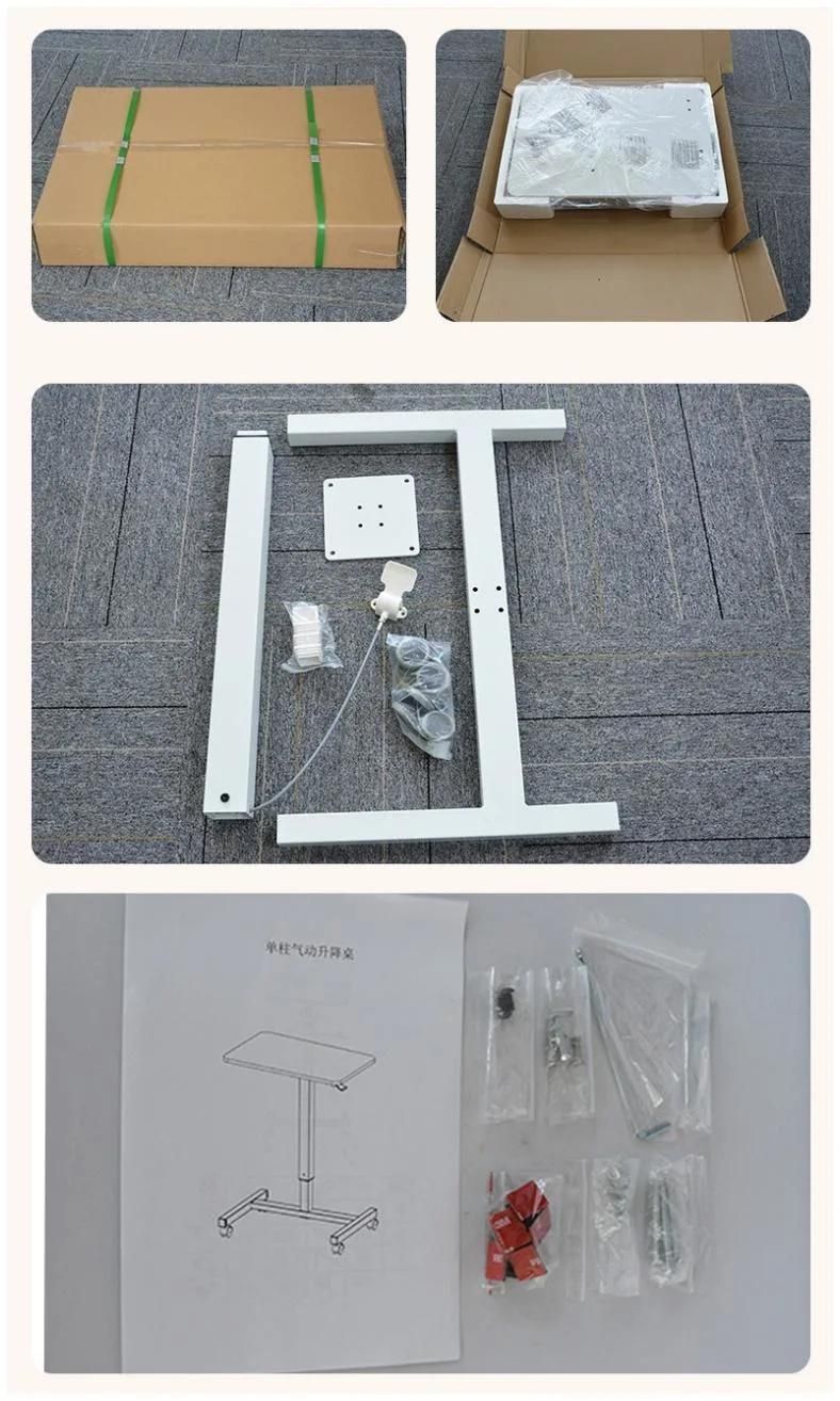 Gas Spring Lifting Table Student Desk Pneumatic Sit Stand Table Any Desk Gas Lifted Adjustable Desk Table