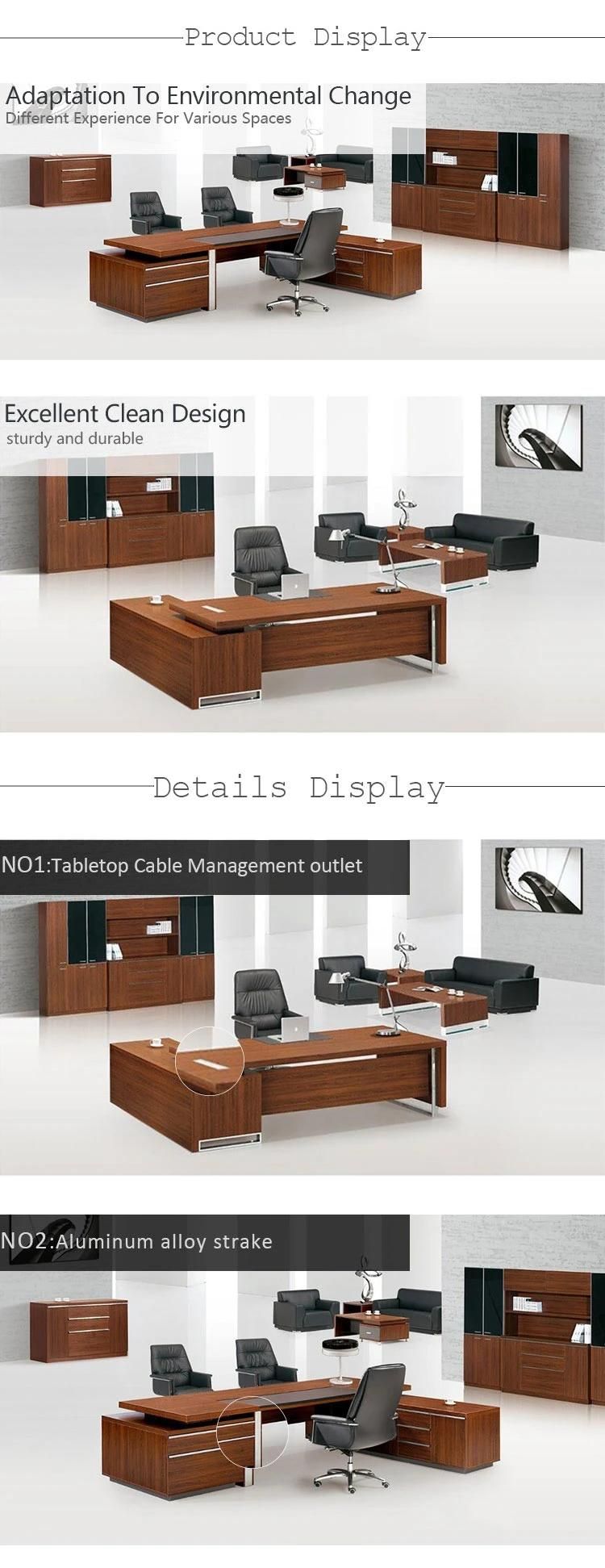 L Shaped Executive Desk with Return Desk (FOH-HYC202)