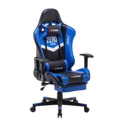 Modern Home High Back 2D Armrest Gaming Racing Chair with Headrest and Footrest Office Computer Recliner Gaming Chair Furniture