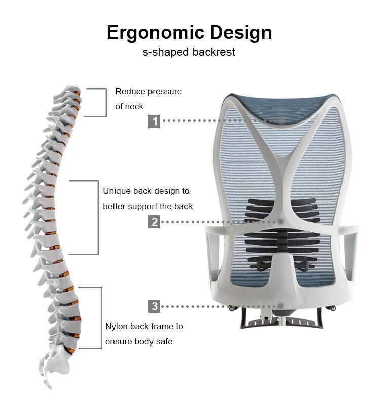 Full Mesh Working Chair Swivel Office Ergonomic Executive Chair