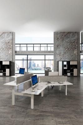 90 Degree Electric L Shaped Lifting Column Adjustable Height Corner Metal Office Desk Adjustable Desk Office Desk